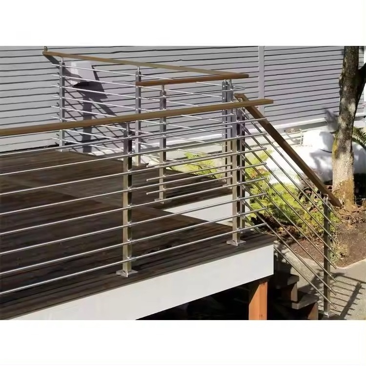 Deck Rod Stair Railing Tensioning Stainless Steel Cable Balustrade Railing Post