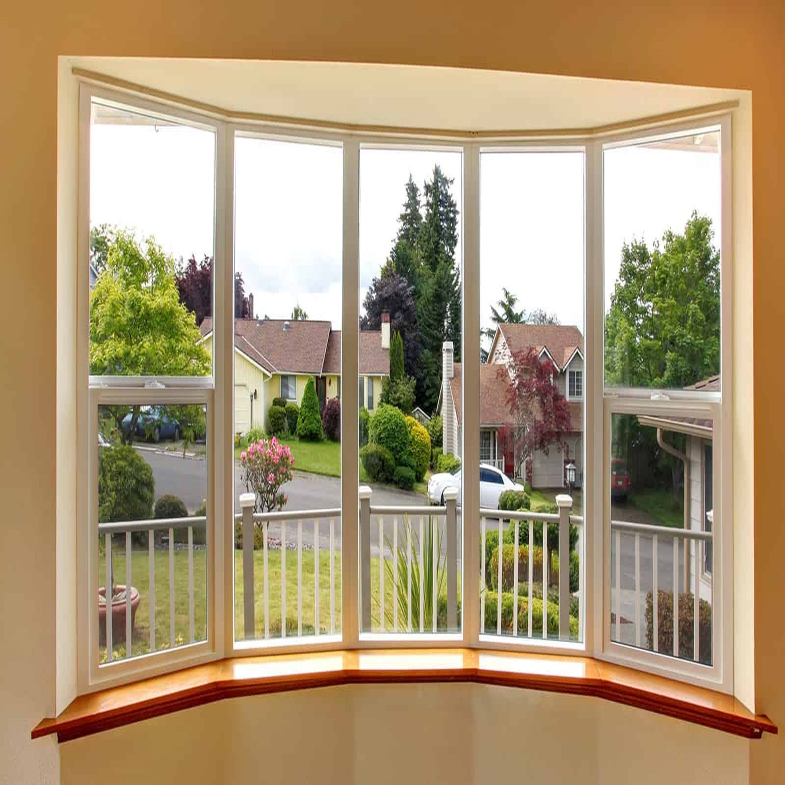 hot sale New design picture window aluminum bow bay windows for casement house window