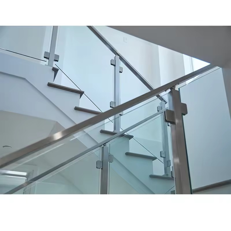 Staircase Glass Railing Detail Staircase Design Railing Plexiglass Stair Railing Balcony Railings SS304/316 Stainless Steel