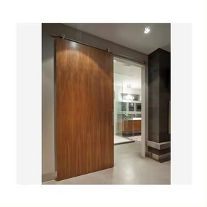 Residential high quality interior solid wood panel barn door waterproof french barn sliding doors