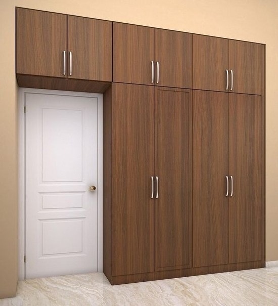 Factory direct supply cheap simple modern two three four doors wooden closet wardrobe cabinet for bedroom furniture