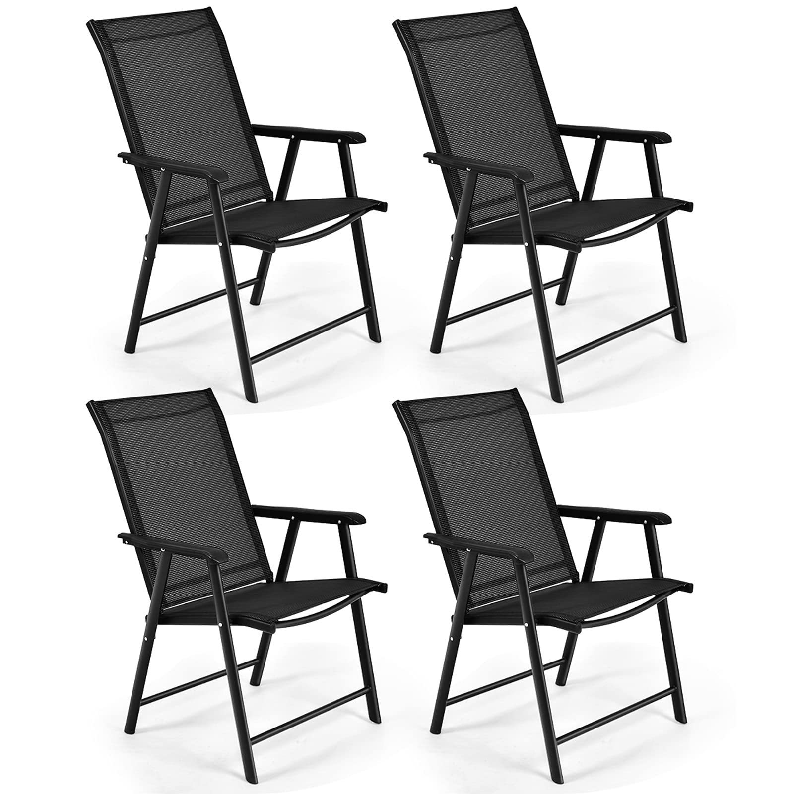 outside furniture Modern Folding Patio Furniture Outdoor Garden Sets 4 seater Table Chair garden Sets with Umbrella