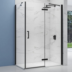 italian glass shower doors frosted glass shower enclosures with 12mm Tempered Glass