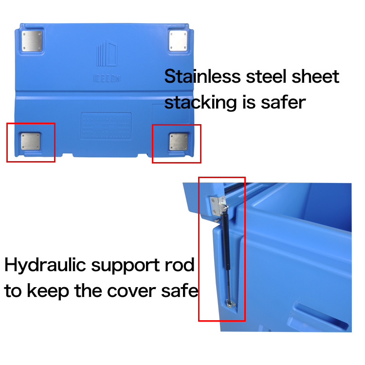 330L Cryogenic storage transport container with wheels commercial Dry ice storage container cooler box