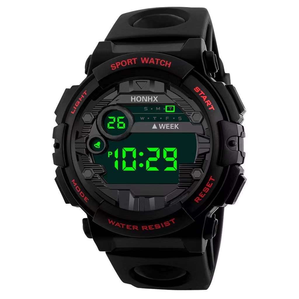 New Luxury HONHX Mens Digital LED Watch Date Alarm Waterproof Sport Men Outdoor Electronic Watch Clock