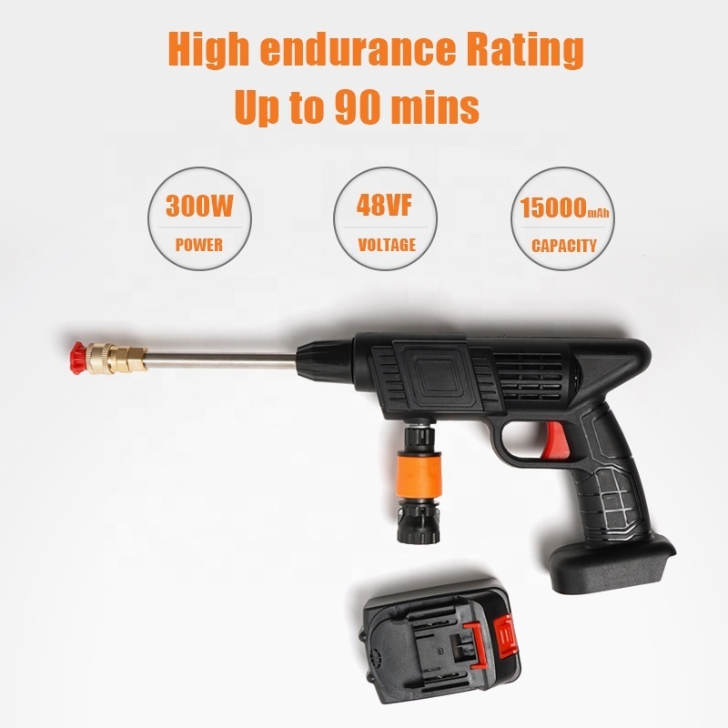 24V Potable Car Washer Machine Cordless Portable Power Cleaner Jet Washing Battery Car Washers Pump Pressure Wireless Car Washer