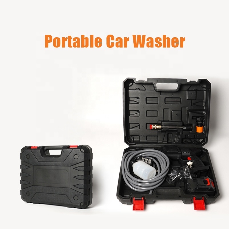 RTS Cordless Portable High Pressure Electric Car Washer Gun With 24/48V Rechargeable Battery Power Car Wash Spray Foam Guns Kits