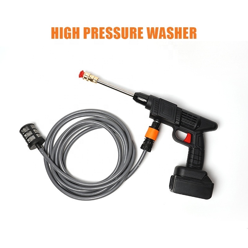 24/48V Cordless Car Washing Machine Water Spray Gun Car Washer Wireless Lithium Battery Potable High Pressure Cleaner Kit