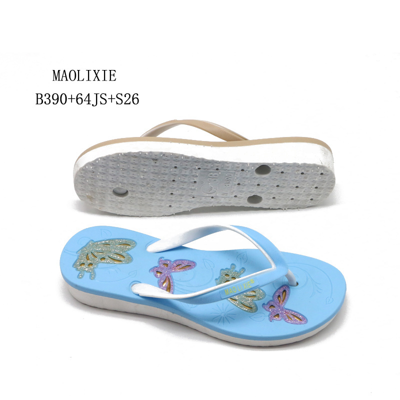 MLXY new fashion bathroom slippers pvc cheap chappal ladies high heel beach flip flops