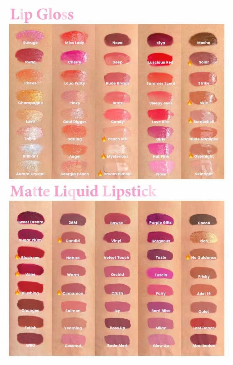 High Pigment Quality Vegan Lip Gloss Long Lasting Lip gloss Wholesale Private Label Custom Clear Lipgloss Lip Gloss