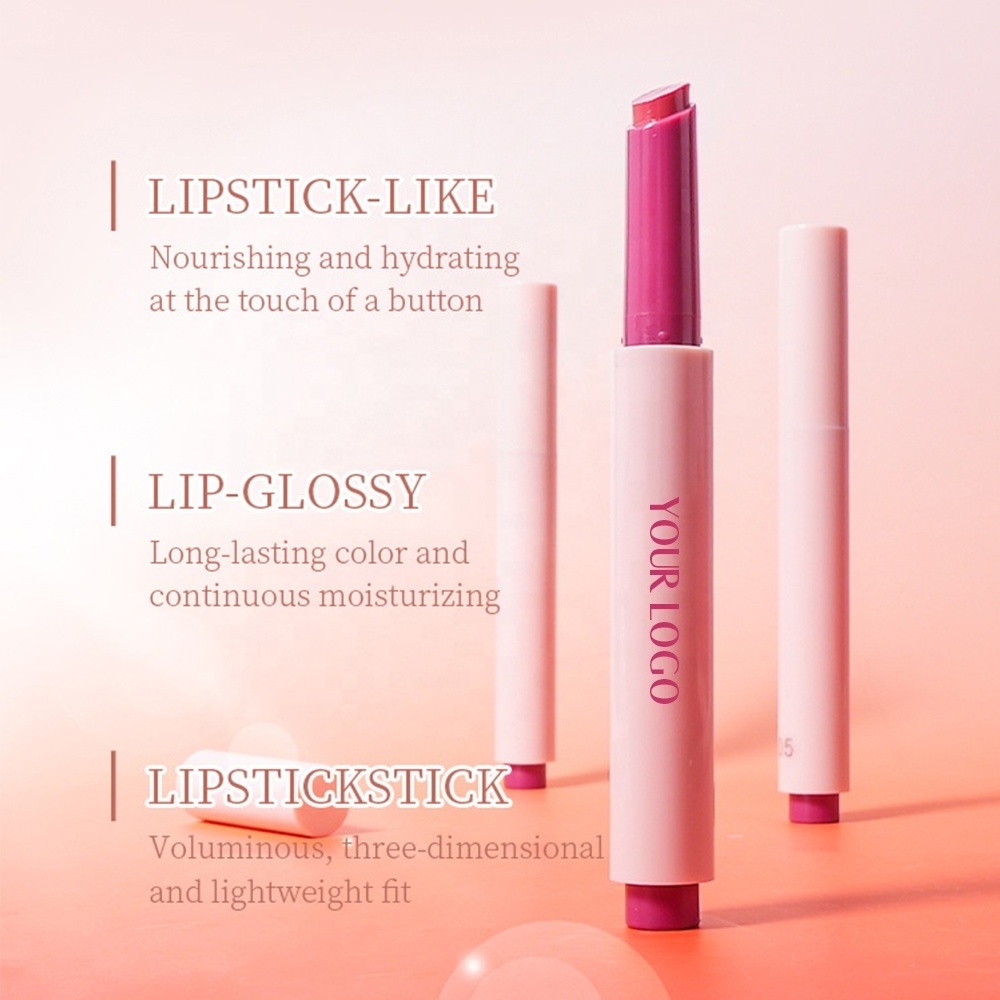 Oem Unique Glossy Pencil Lipstick Lip Stick Pigment Custom Logo Make Up Moisturizing Makeup Lipstick