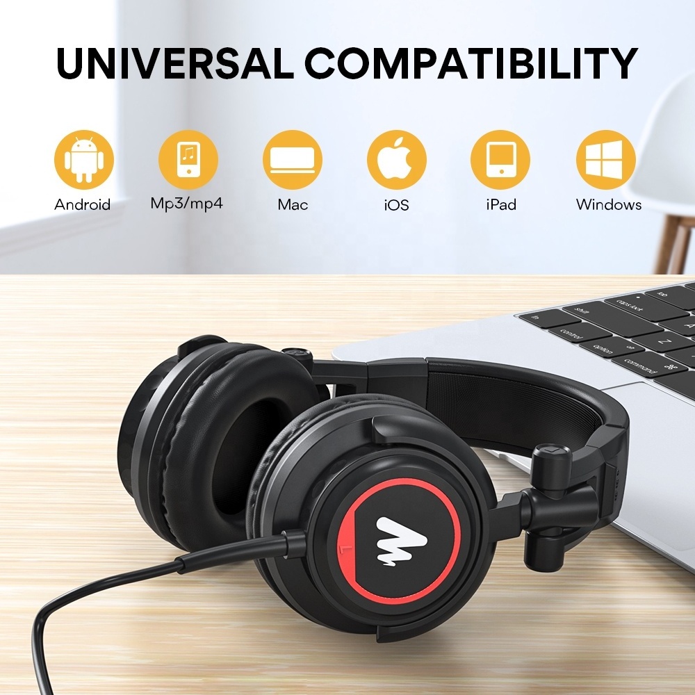 MAONO Over-ear Closed Headphone Monitor DJ Headphone for Gaming Podcasting Musical Equipment Earphone Studio Monitor Headphones