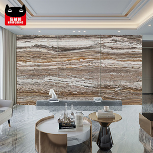 Easy to install and clean WPC wall slab marble bamboo charcoal wood veneer pvc marble slab