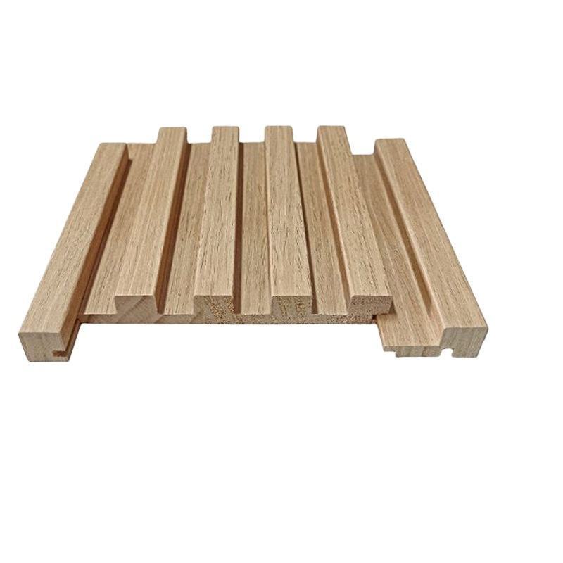 Building Board Paneling Solid Wood WPC Wall Panels Accent Wooden Grating Fluted Wood Panels