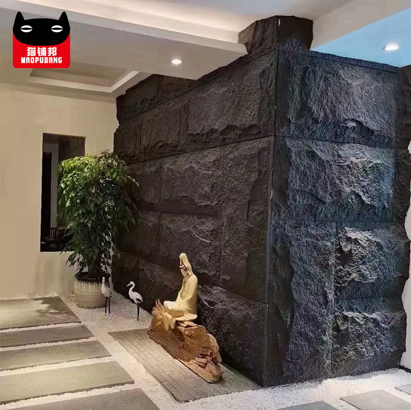 Faux Stone Lightweight Stone Polyurethane Foam PU Stone Skin Fire Retardant Wall Panel Background Wall Board Cladding