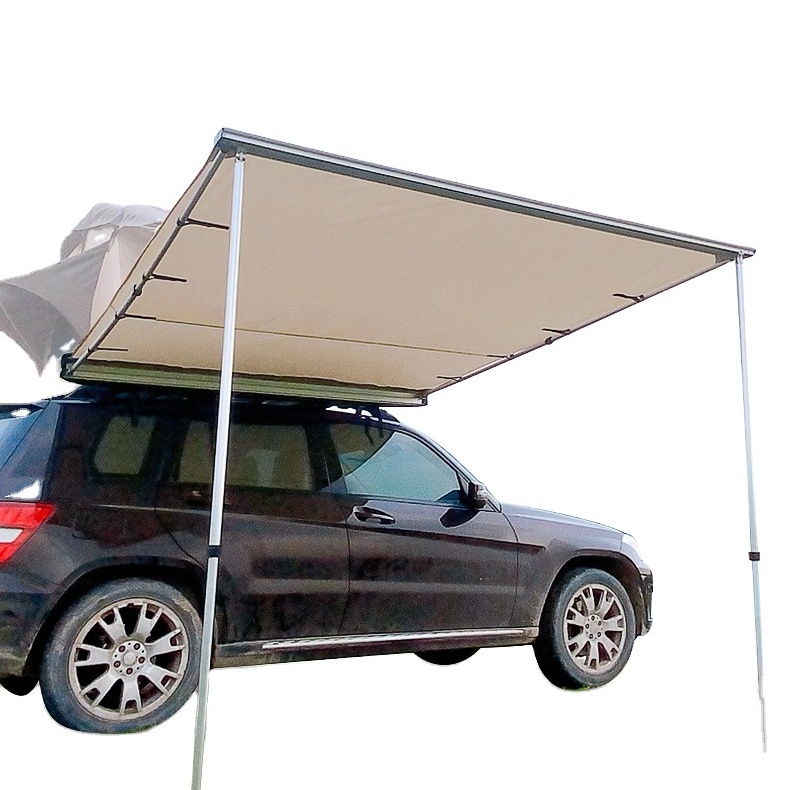 4x4 Truck Awning 420D Oxford Canvas Tent Outdoor Sun Shelter with Telescopic Car Side Tent for Trailer Jeep & Cars