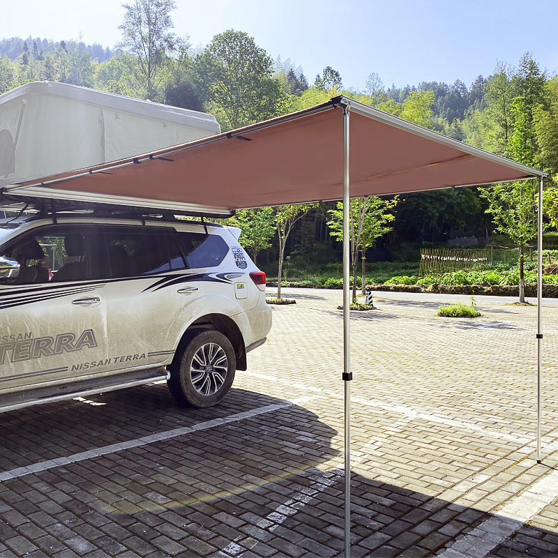 4x4 Truck Awning 420D Oxford Canvas Tent Outdoor Sun Shelter with Telescopic Car Side Tent for Trailer Jeep & Cars