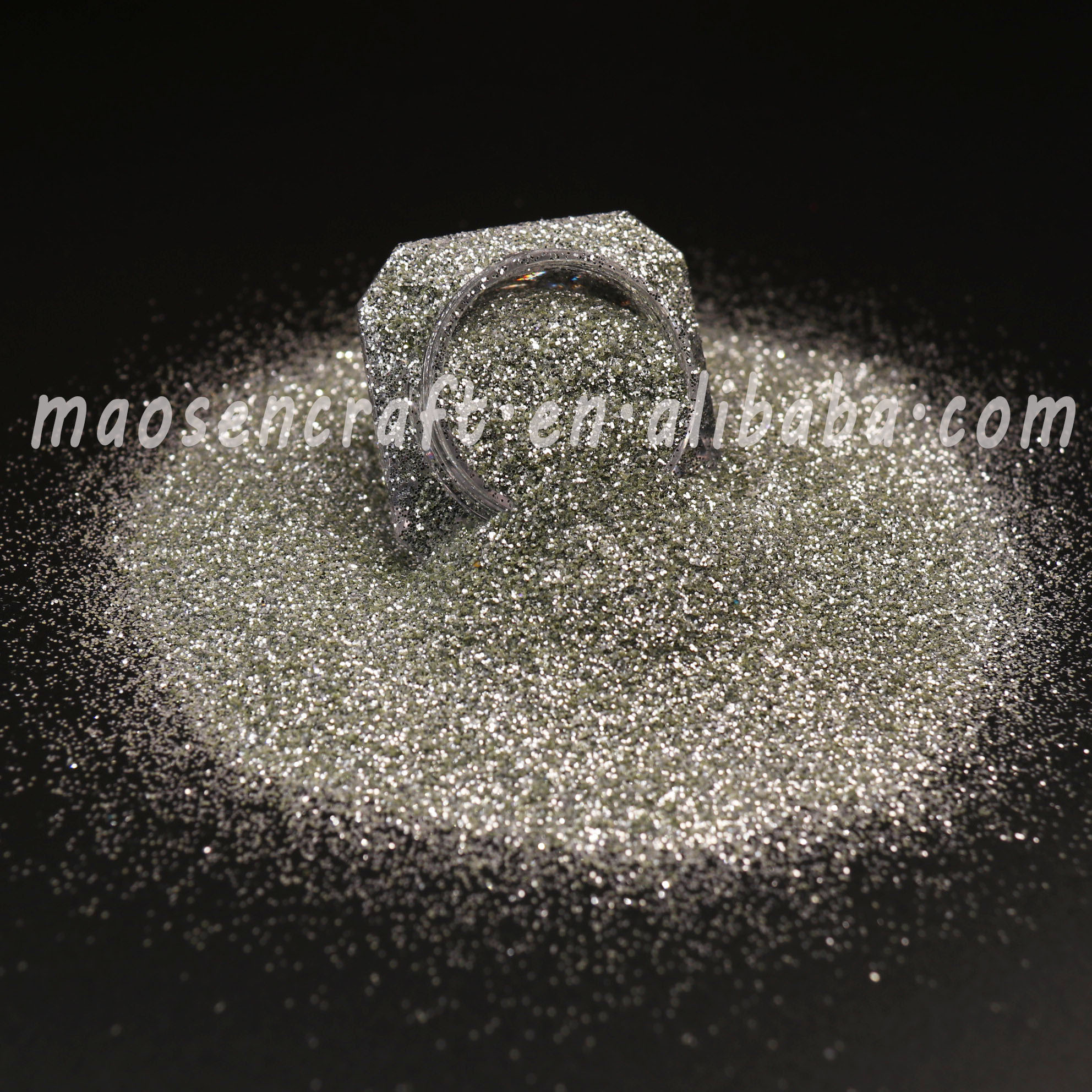 Top Quality Polyester Champagne Silver Glitter For Resin Mold