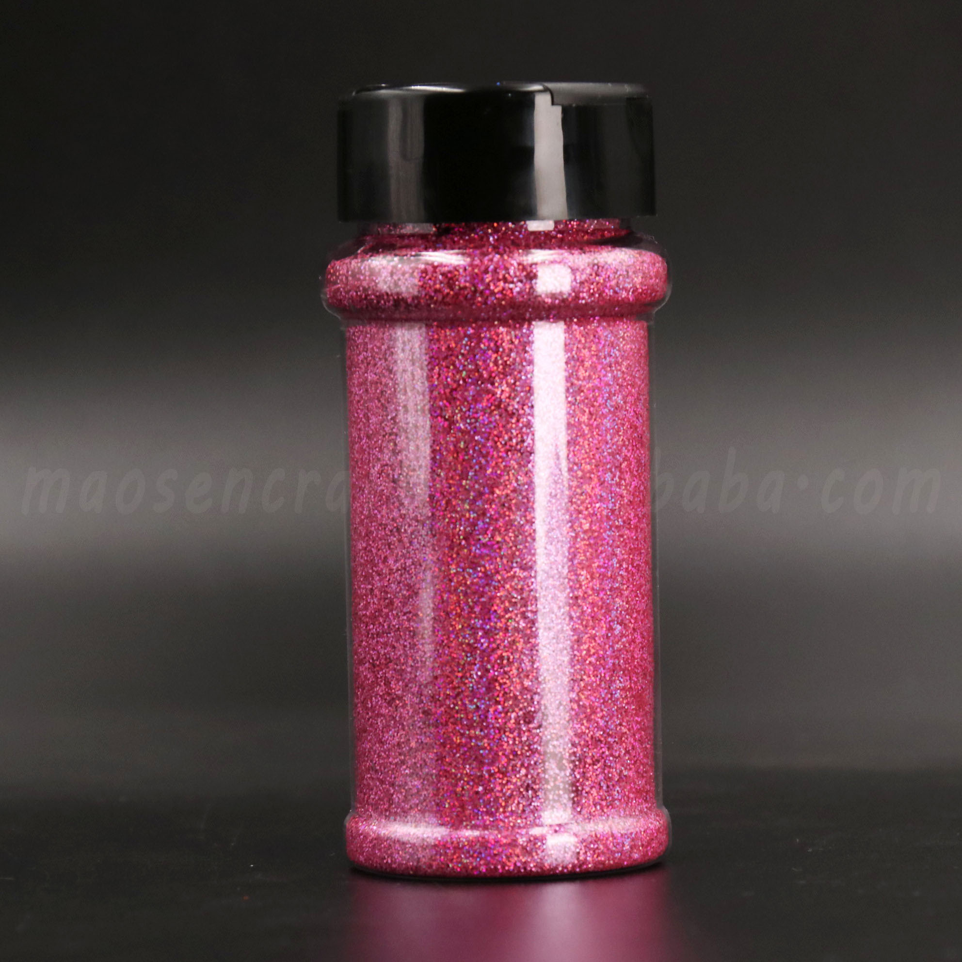 Wholesale Eco-friendly Polyester Rouge Pink Glitter For Cosmetic