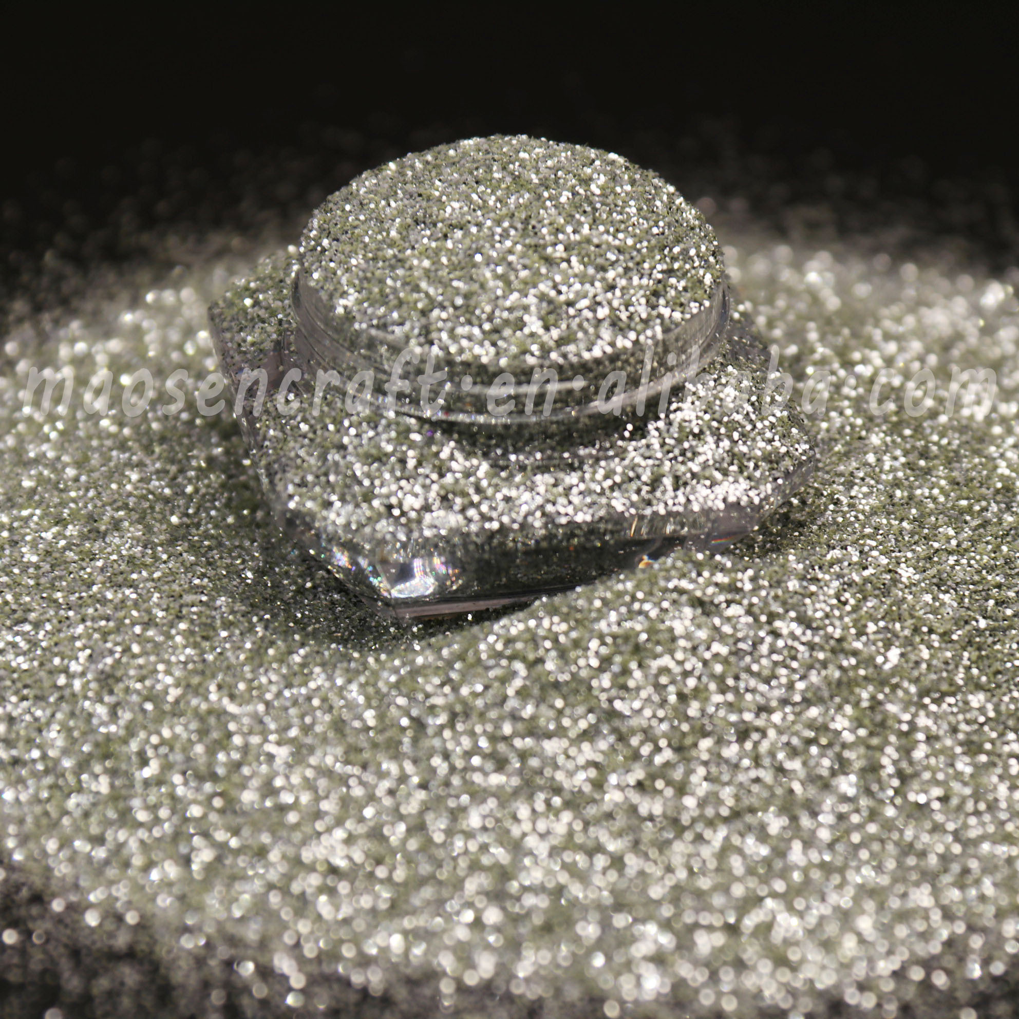 Top Quality Polyester Champagne Silver Glitter For Resin Mold