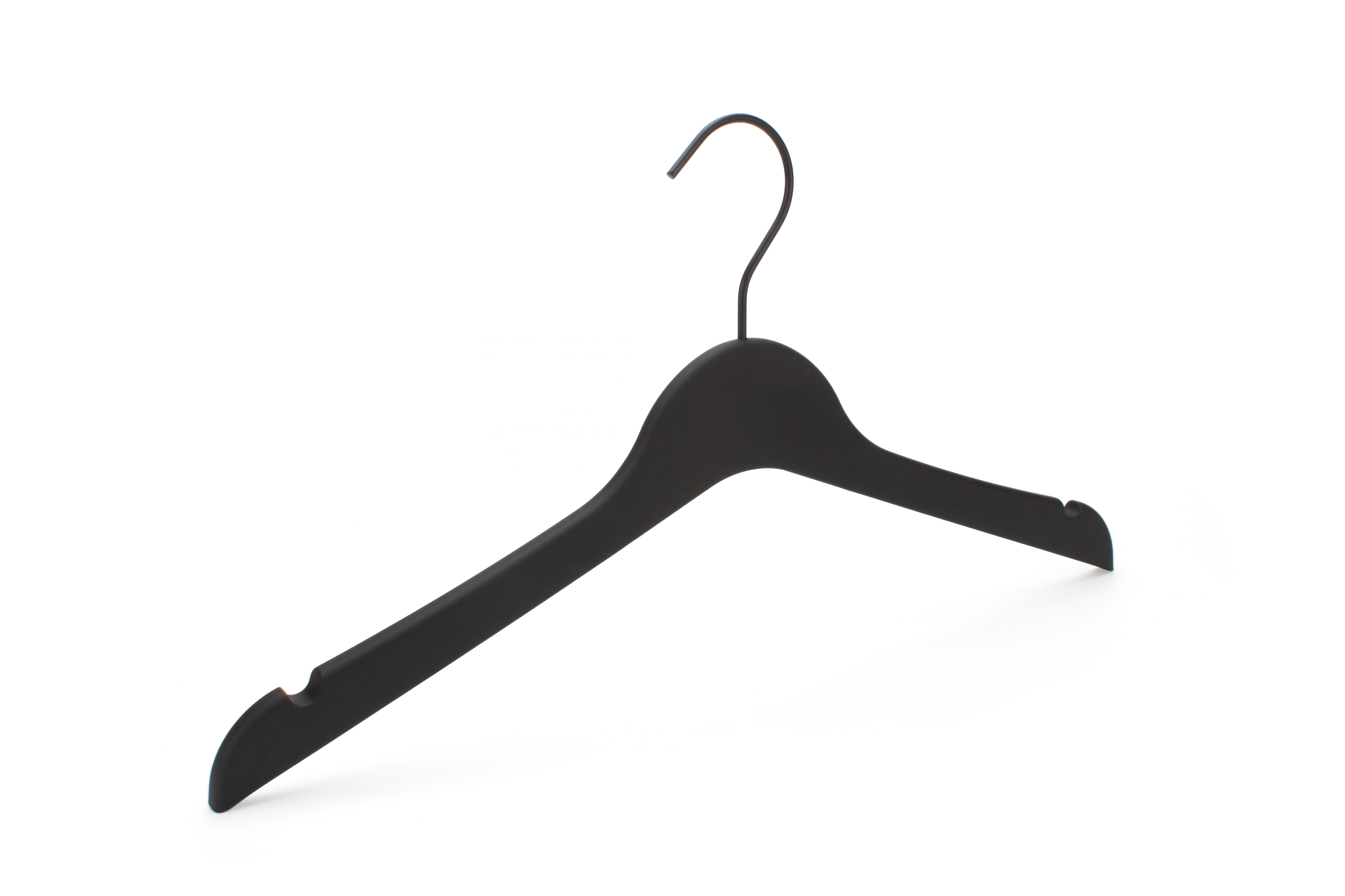 MAOS hanger supplier PLA plastic hanger degradable material  hanger with wide shoulder for jacket