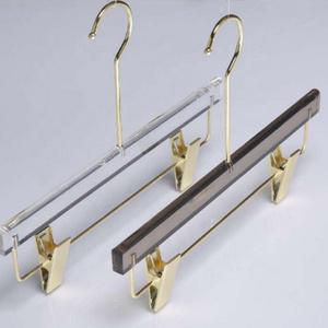 Transparent Acrylic Coat Garment Hangers For clothes store