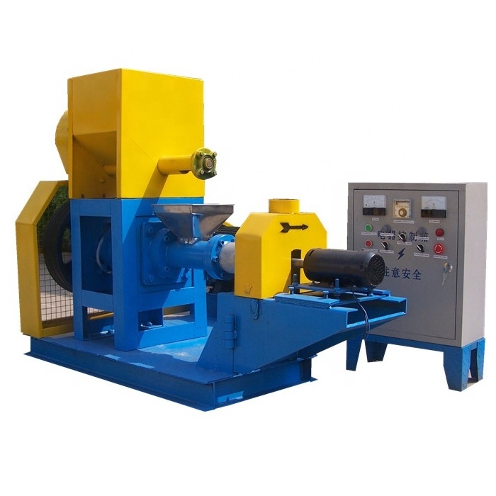 Top quality fish feed pellet making machine floating fish feed extruder