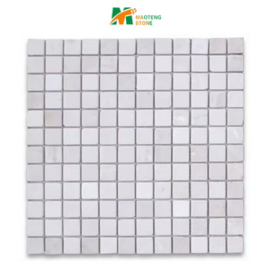 Crema Marfil 1x1 Square Mosaic Tile Tumbled