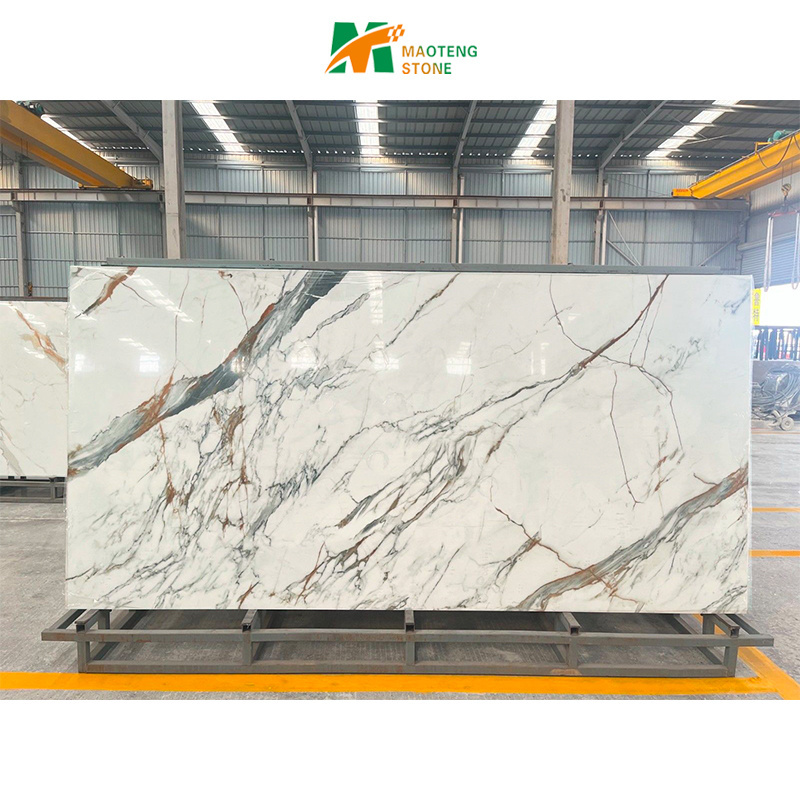 Artificial Marble Stone Pegmatite Collection Thin Slab Black Kitchen Dining Table Worktop Sintered Stone Wall Panels