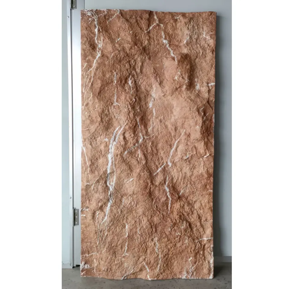 Lightweight 3d panel stone flexible cladding stone for exterior wall pu stone wall panel