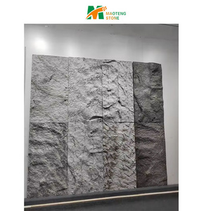 Lightweight 3d panel stone flexible cladding stone for exterior wall pu stone wall panel