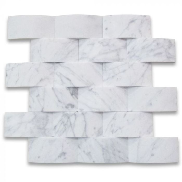 High Quality 3D Mosaic Wall Tile Backsplash Splice Plate  Marble 3D Diy Mosaic Peel And Stick 3D Peel And Stick Mosaic Tiles