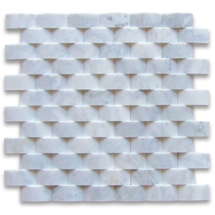 High Quality 3D Mosaic Wall Tile Backsplash Splice Plate  Marble 3D Diy Mosaic Peel And Stick 3D Peel And Stick Mosaic Tiles