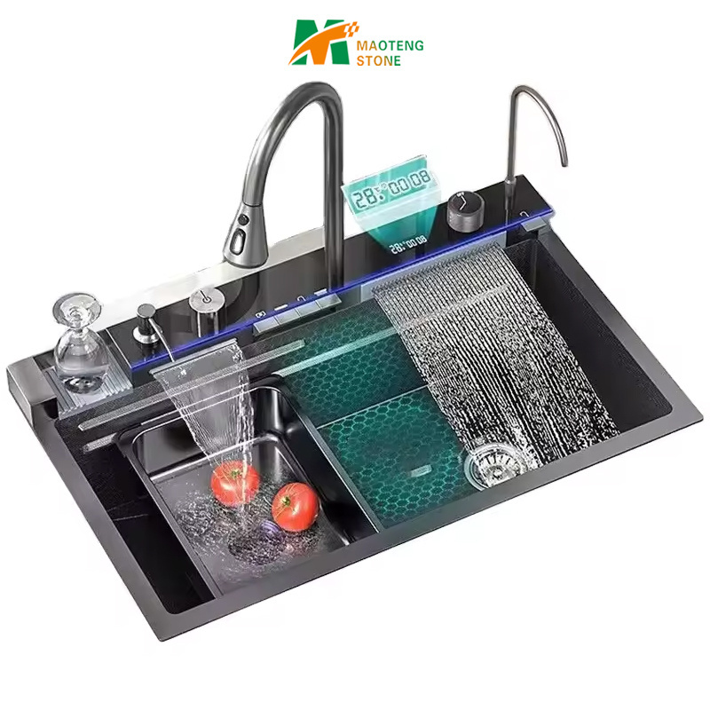 Kitchen Under The Sink Rack Single Bowl 304 Stainless Steel Kitchen Sink Black Designer Kitchen Sinks