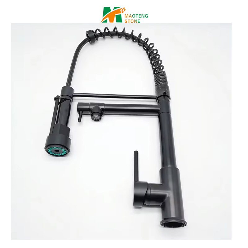 China Pull Down Sprayer Kitchen Taps Mixer Single Handle Spring Kitchen Sink Faucets