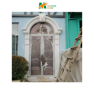 White Marble Round Columns & Pillars, Constructive Stone Column