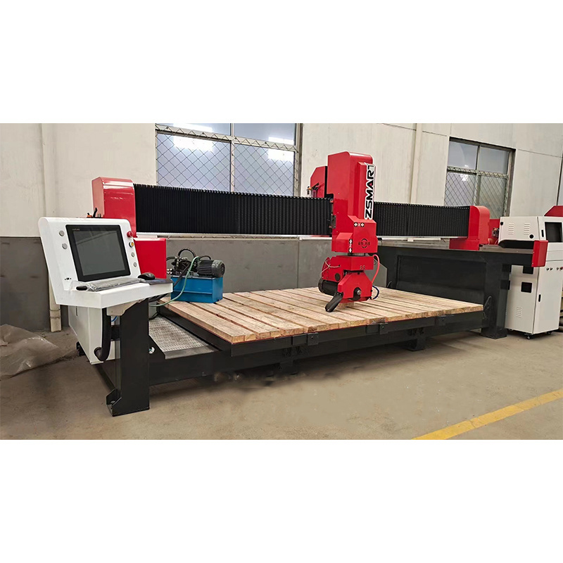 4 axis 5 axis High Speed Automatic quartz granite stone cnc Bridge Saw Cutting machines marble stone machinery for quartz