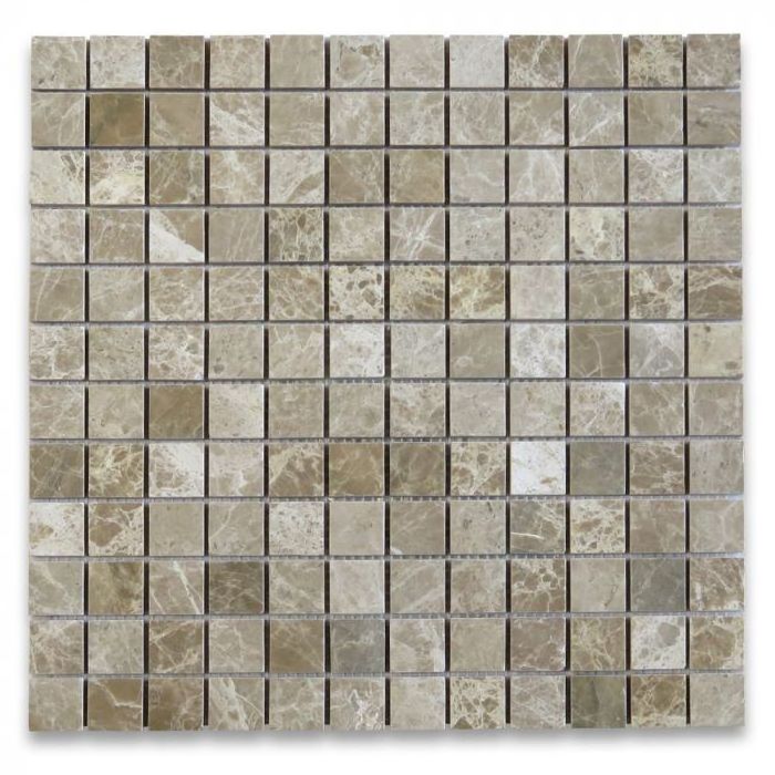 Crema Marfil 1x1 Square Mosaic Tile Tumbled