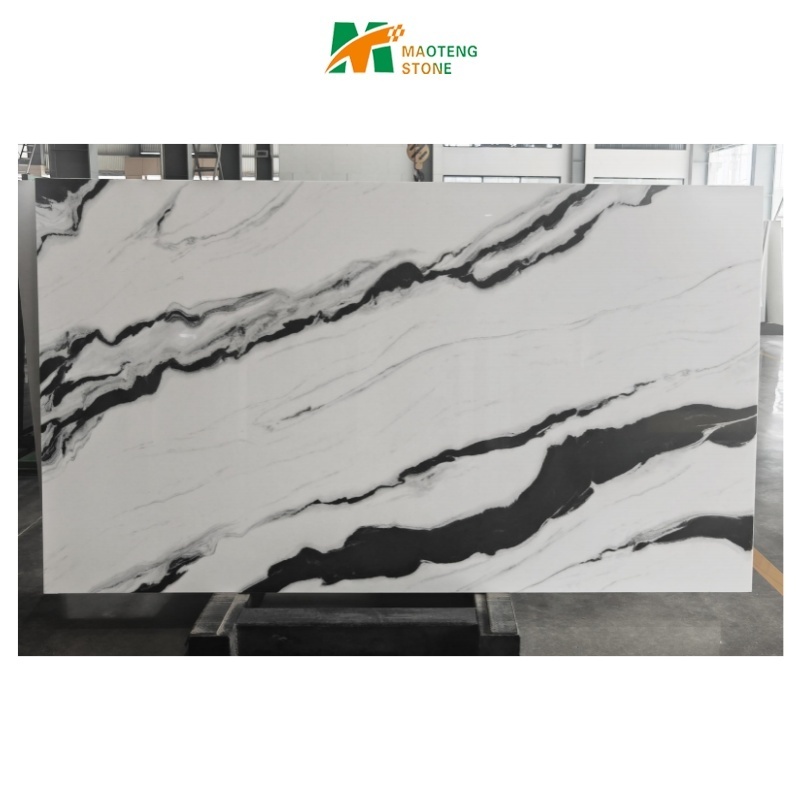 Polishing Crushed Glass Surfaces For Countertop Crystal Quartz Stone Slab Nano Crystal Slab