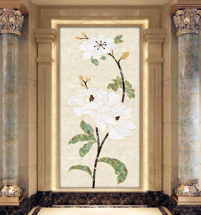 Marble Mosaic Mural for Wall Decoration