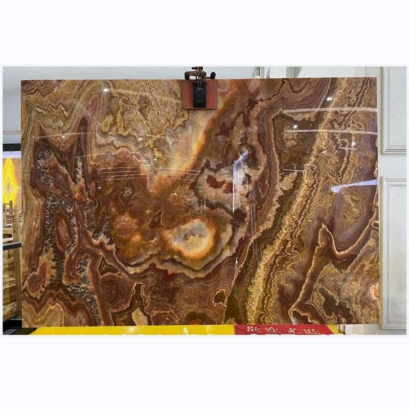 Golden Marble Onyx Stone Wall Tiles Onyx Plate Beautiful Natural Luxury Decoration Onyx Marble