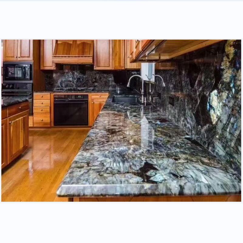 Granite Kitchen Countertops and Vanity Tops  Labradorite Blue Granite Countertop Polished