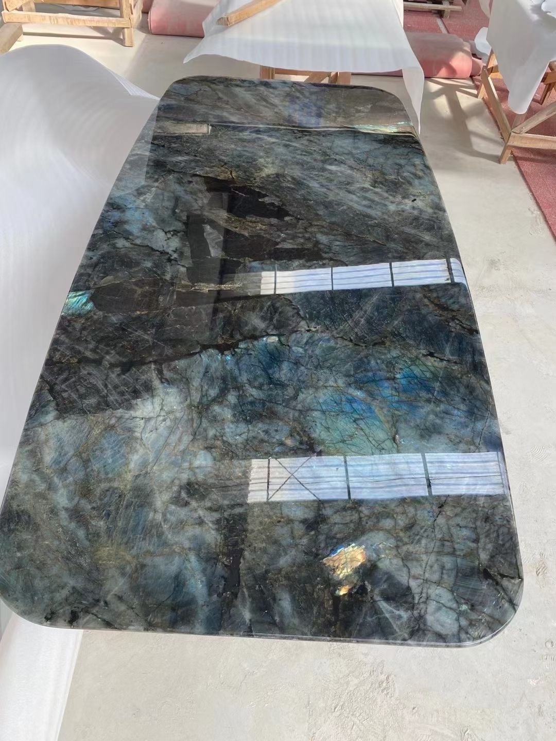 Granite Kitchen Countertops and Vanity Tops  Labradorite Blue Granite Countertop Polished