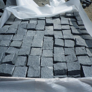 Cobblestone Granite Mesh Back Pavers Natural Stone Mesh Tile