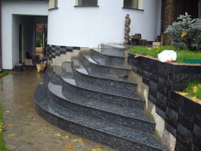 Grey G654 Granite Granite Staircase House Stairs and Steps 100% Natural Granite and Marble MT- Stairs Modern Outdoor 15-20 Days