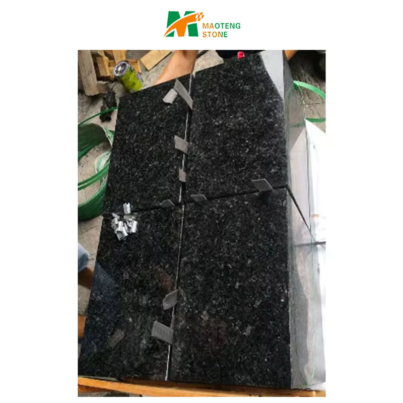 China New Shandong Impala Sesame Black Grey Granite Stone Price, G654 Natural Split Granite Tile