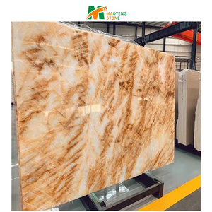 Popular House Living Room Wall Tiles Marble Slabs Translucent Onyx Panel