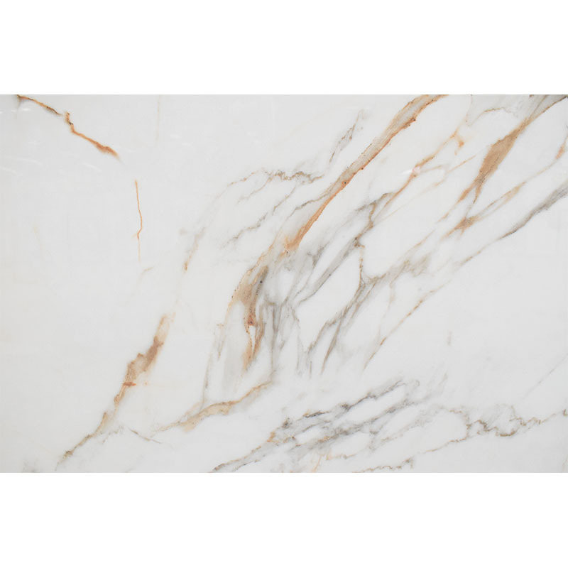 Modern Luxury Calacatta Gold  Big Rock Slab For Background Wall Artificial   Sintered Stone