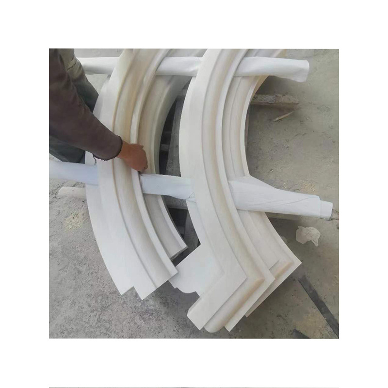 White Marble Round Columns & Pillars, Constructive Stone Column