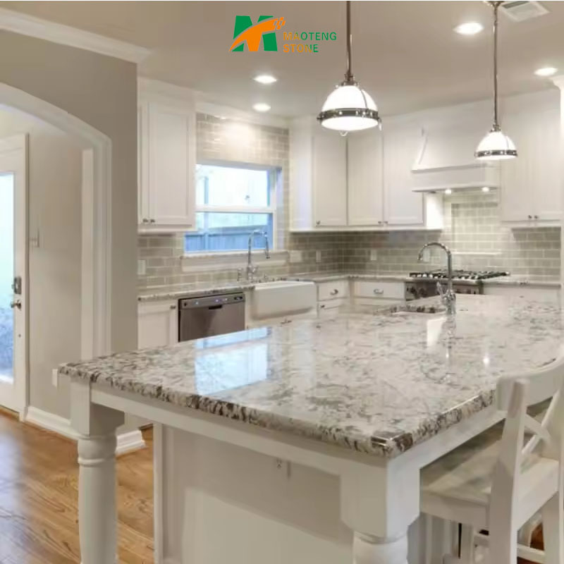 Home Kitchen Countertops Eased Polished Edges Tops Granite Kitchen Designs 2-3g/cm3 5 Years Provide 3/4